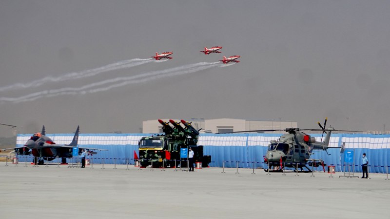 Dress rehearsal of IAF Day parade