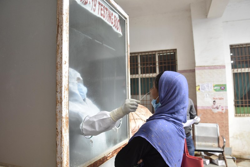 Covid-19 test at Ranchi hospital