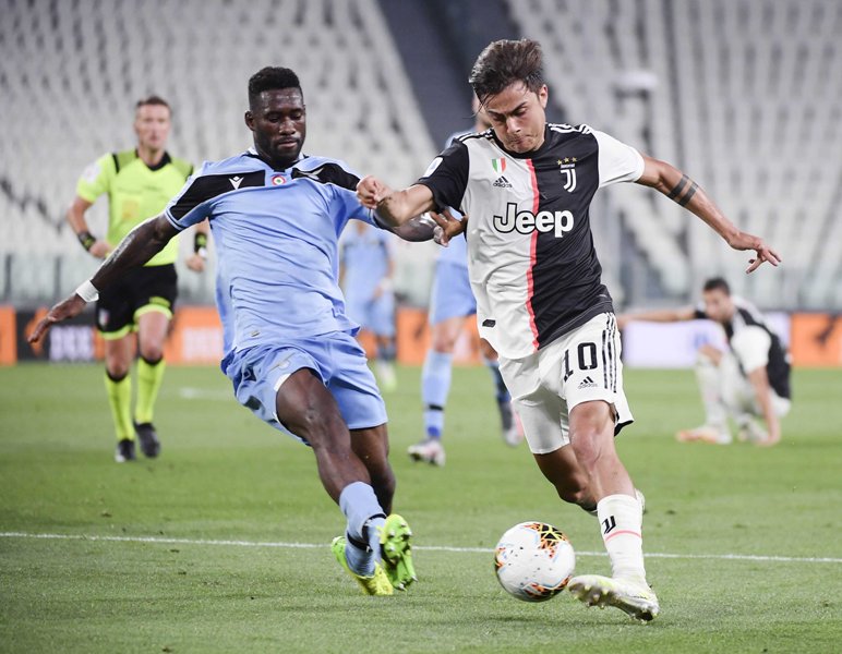 Serie A football match in Turin