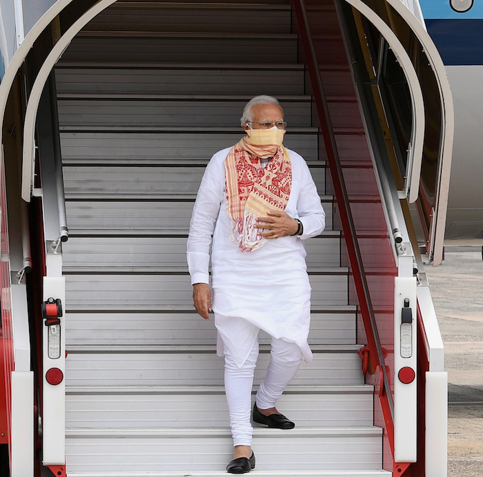 PM Modi surveys Cyclone Amphan impact with West Bengal CM Mamata Banerjee 