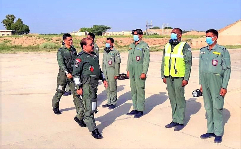 Chief RKS Bhadauria visits frontline air base