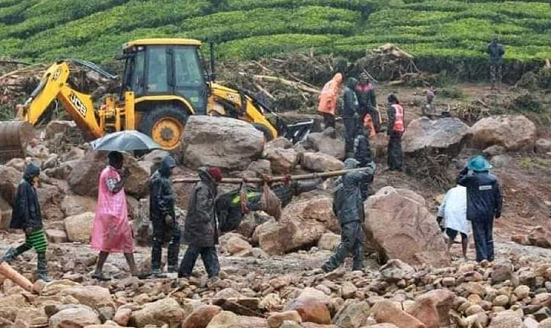Idukki: Rescue ops continue to locate missing people who were trapped under debris after landslide