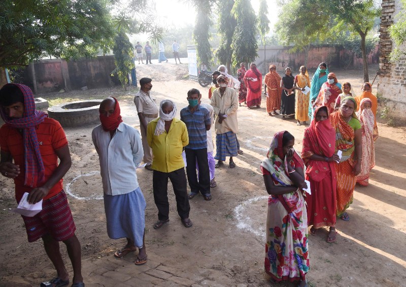 First phase of Bihar poll underway