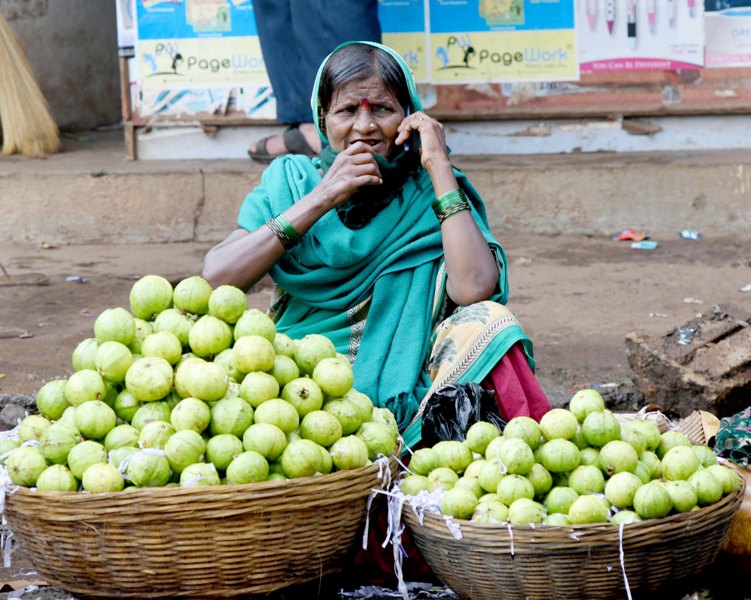 Roadside market in Belagavi