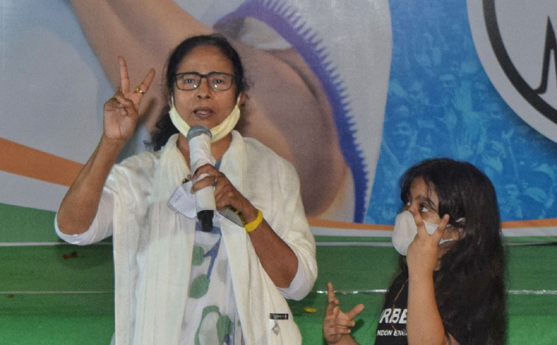 Mamata addresses media after scripting landslide victory in Bengal