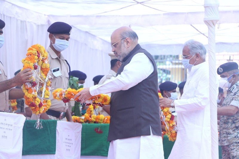 Amit Shah pays tribute to CRPF personnel martyred in Bijapur