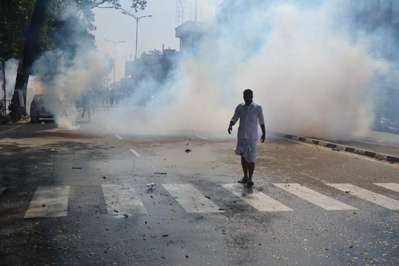 Youth Congress workers protest in Kerala