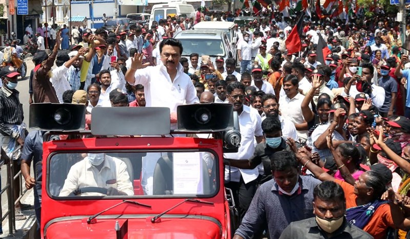 MK Stalin files nomination papers in Chennai