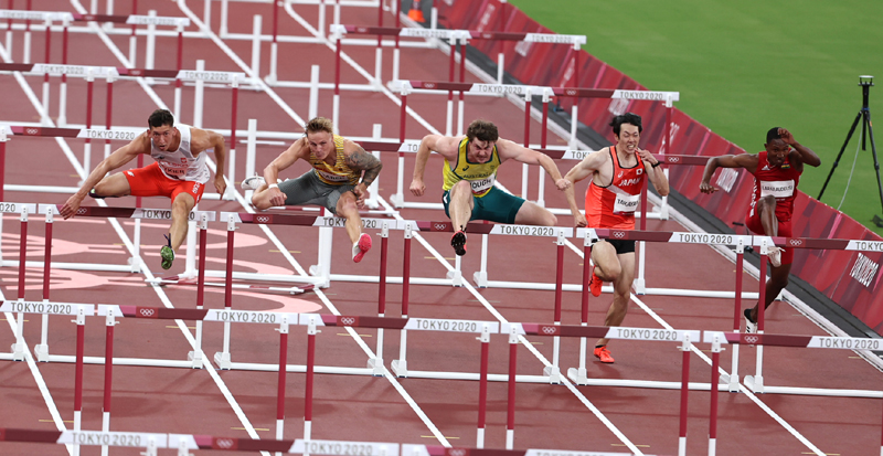Olympics: 110 m Hurdles in Tokyo