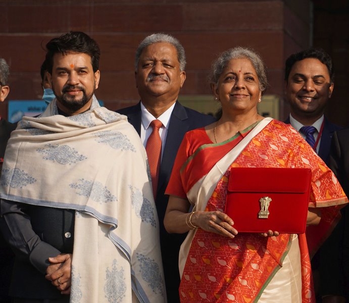 Nirmala Sitharaman in Parliament to present Union Budget 2021