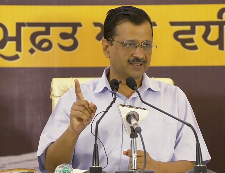 Arvind Kejriwal addresses press conference in Punjab