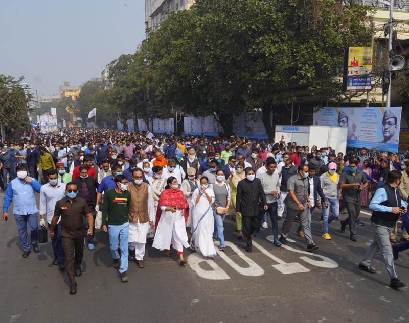 Mamata Banerjee holds rally in Kolkata on Netaji’s birth anniversary