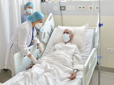 Octogenarian Covid19 patient given monoclonal antibody cocktail discharged from Gurgaon hospital