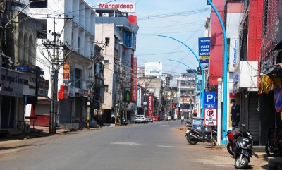 Anti-Covid lockdown in Belagavi