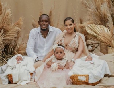 Olympics legend Usain Bolt, girlfriend Kasi Bennett welcome twin boys