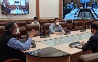 Advisor Baseer Khan reviews power scenario of Kashmir division