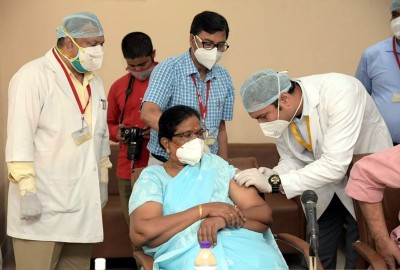 Bihar Deputy CM Renu Devi receives second dose of Covid vaccine