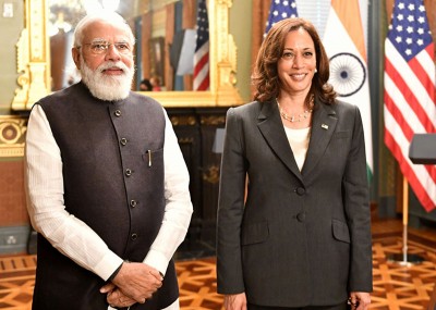 "Her feat has inspired the entire world", says PM Modi on his meeting with Kamala Harris