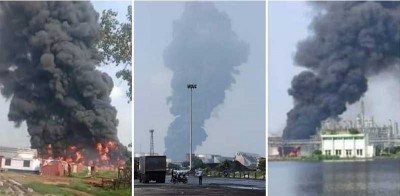 West Bengal: Major fire breaks out at Haldia Petrochemicals, firefighting ops underway