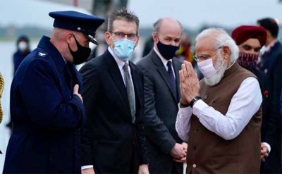 Narendra Modi arrives in US