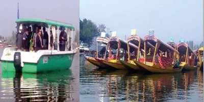Rashtriya Ekta Diwas: Shikara rally organized in Dal Lake, Srinagar