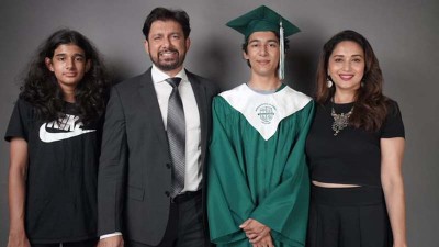 Proud moment: Madhuri Dixit's son Arin graduates from high school 