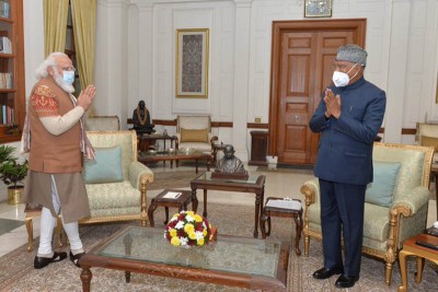 Narendra Modi wishes Ram Nath Kovind as he turns 76