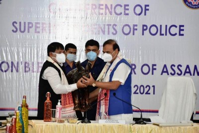 Assam CM Himanta Biswa Sarma attends SPs conference in Kaziranga