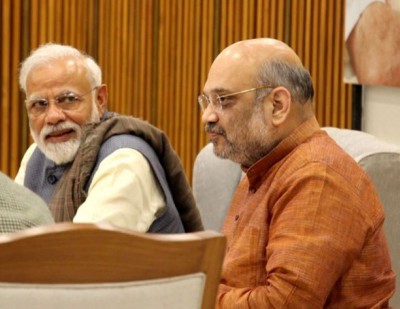 PM Narendra Modi,  Amit Shah leave for Delhi