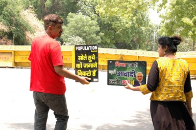 Population Control: Talwar couple from Meerut participates in reverse walk