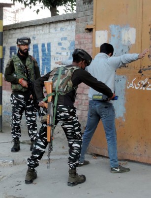 J&K: Security forces checking people after recent killings in Srinagar