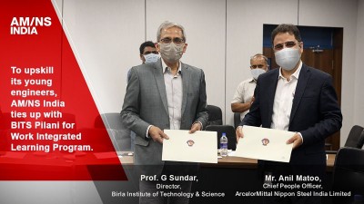 BITS Pilani and AMNS India sign MOU to provide sponsored B.Tech engineering degree