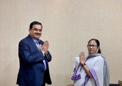 Mamata Banerjee meets industrialist Gautam Adani in Kolkata