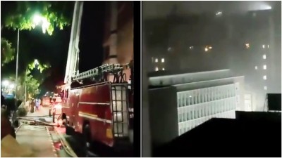 Fire breaks out on ninth floor of Delhi's AIIMS, no injuries reported