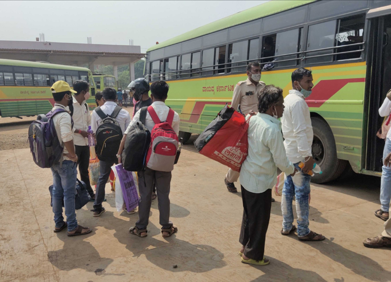 Karnataka under anti-Covid lockdown