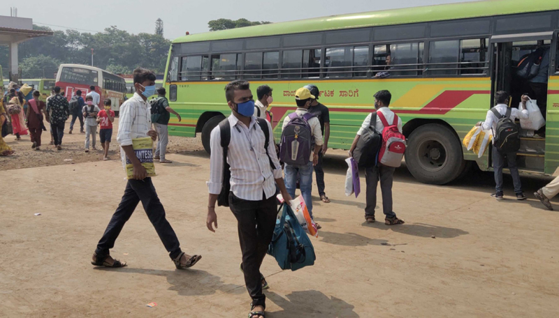 Karnataka under anti-Covid lockdown