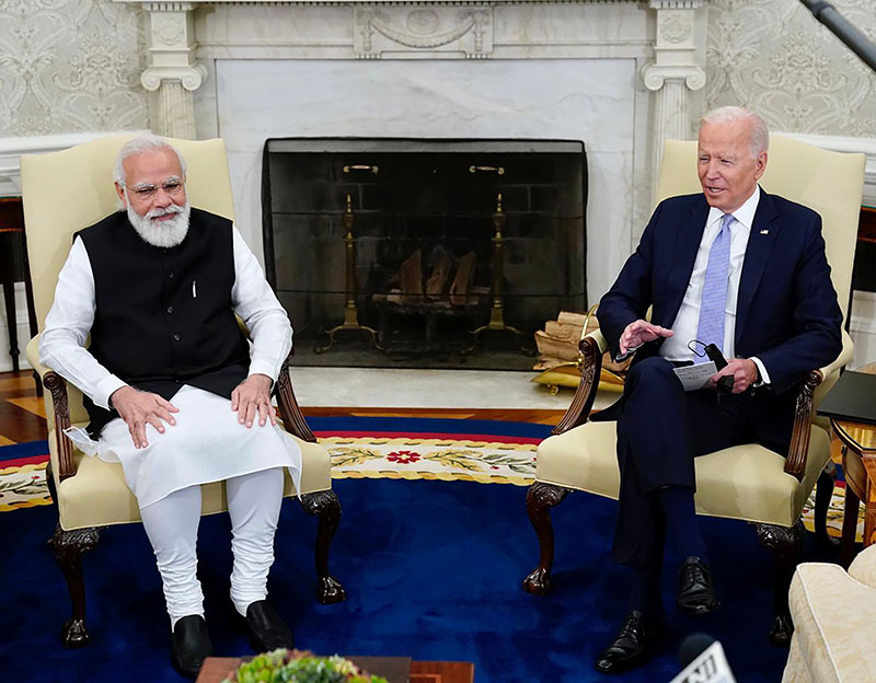 Modi in US: Indian PM meets US President Joe Biden