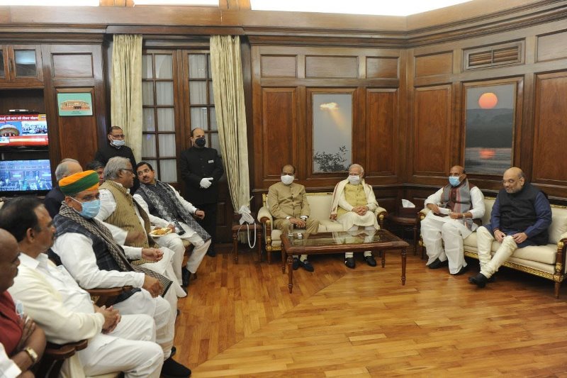 PM Modi, Amit Shah, other Cabinet Ministers meet after both houses of Parliament adjourn sine die