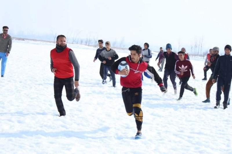 Snow Rugby in Kashmir