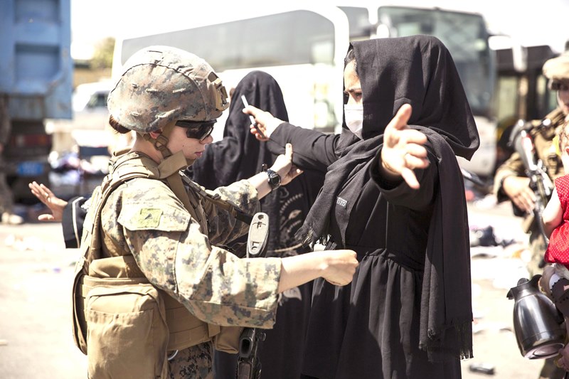 Afghanistan: Evacuation at Kabul Airport