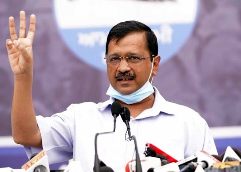 Arvind Kejriwal addresses press conference in Punjab