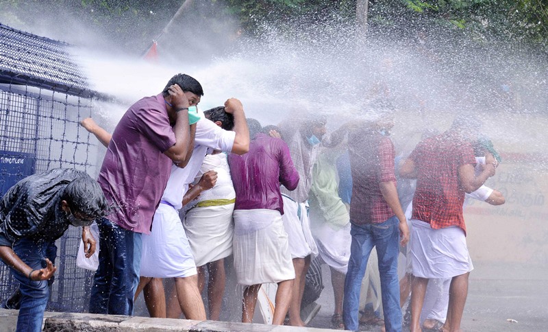 Congress protests in Kerala