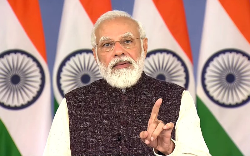 PM Modi addressing nation through video conferencing
