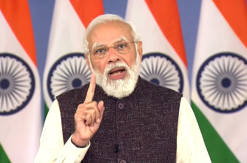 PM Modi addressing nation through video conferencing