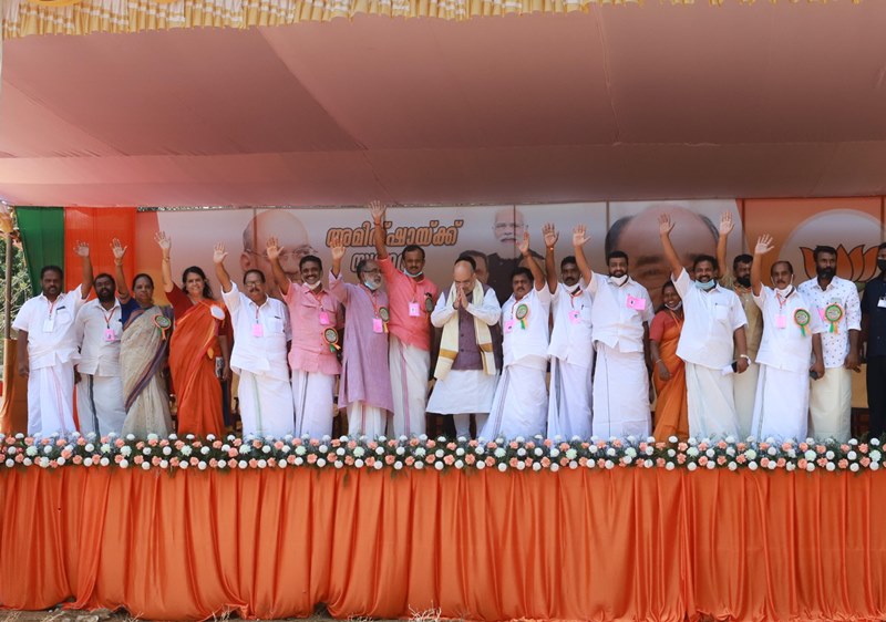 Amit Shah campaigns in Kerala