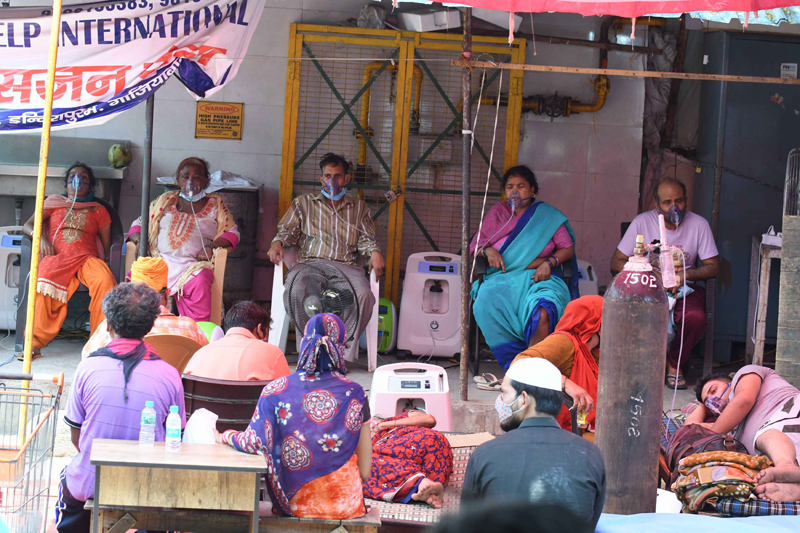 Ghaziabad: Khalsa Help Internationl provides free oxygen to people