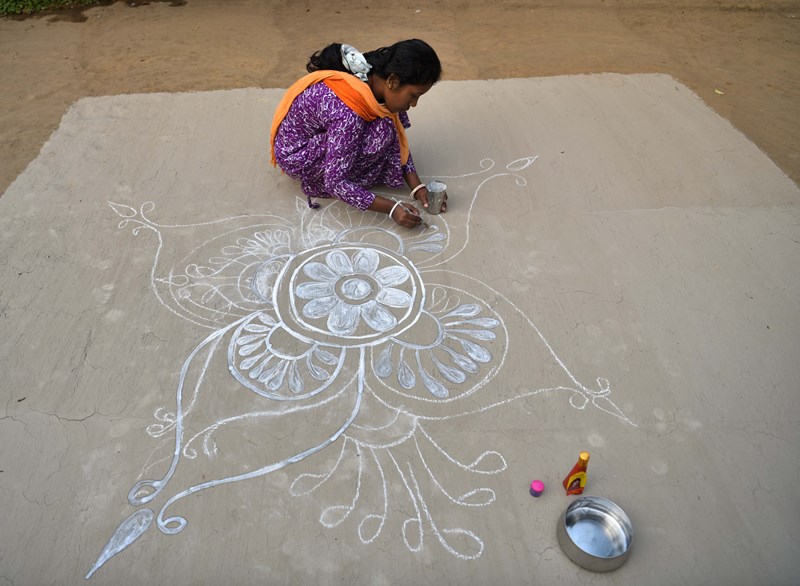 Celebration of Makar Sankranti in Agartala