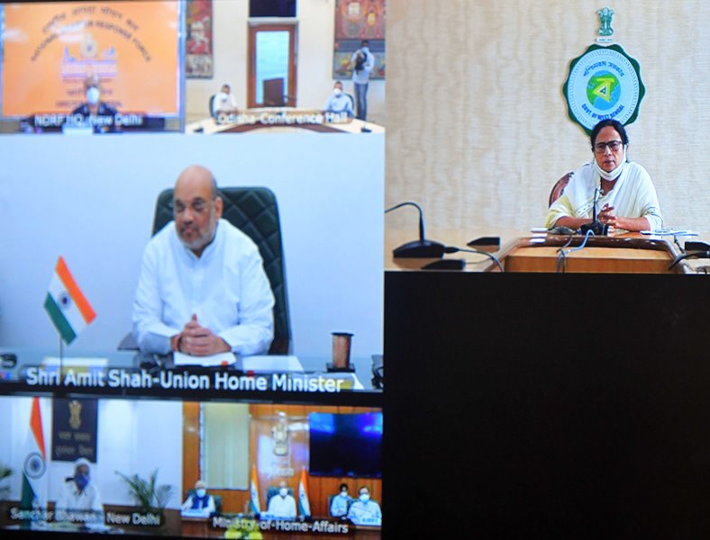 Cyclone Yaas: Mamata Banerjee virtually meets Amit Shah