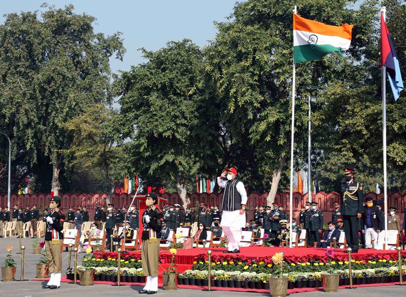 Rajnath Singh addresses NCC cadets at NCC Republic Day Parade Camp