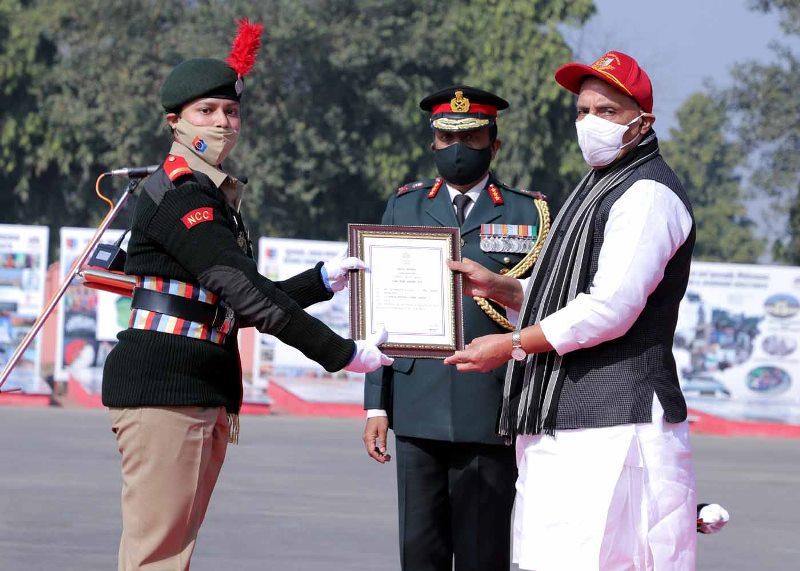 Rajnath Singh addresses NCC cadets at NCC Republic Day Parade Camp